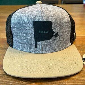 PRANA | Journeyman Trucker | Flat Brim Hat Cap | Social | Unisex OS